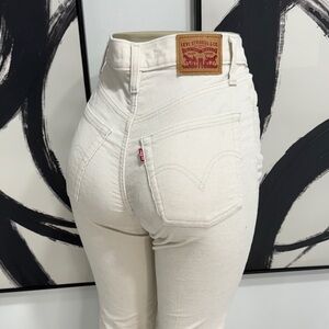Levi's Women's Off-White High Rise Jeans